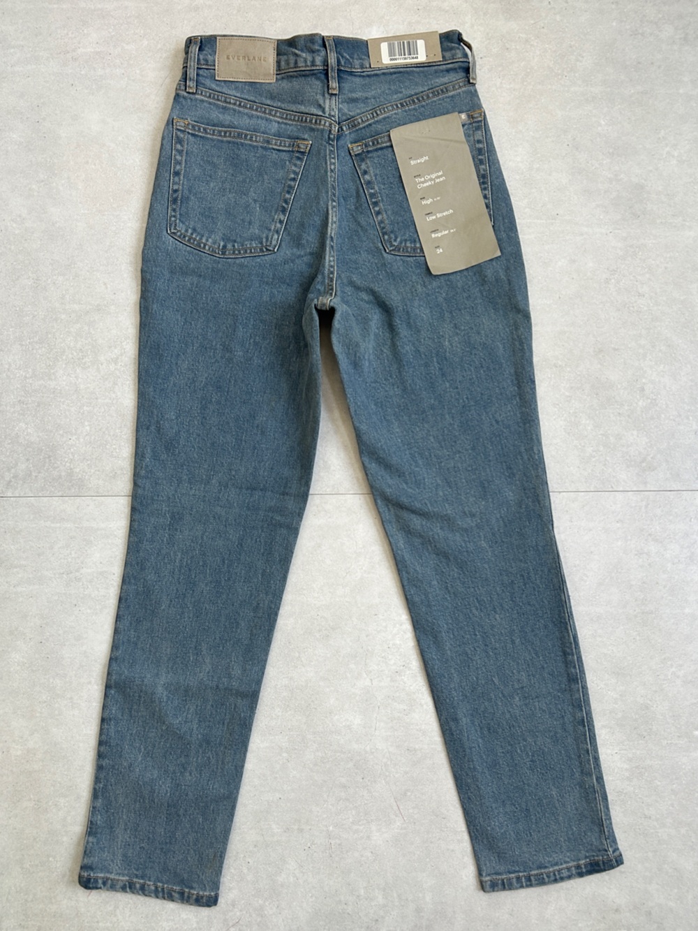 NWT Everlane The Original Cheeky Jean Stone-Washed Sky, High Rise, Straight, 24 - Picture 11 of 16